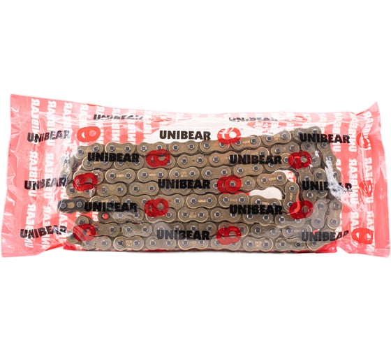 Изображение товара Цепь UNIBEAR 428UO-136L усиленная, O-ring уплотнение, золотая, 00-00051314