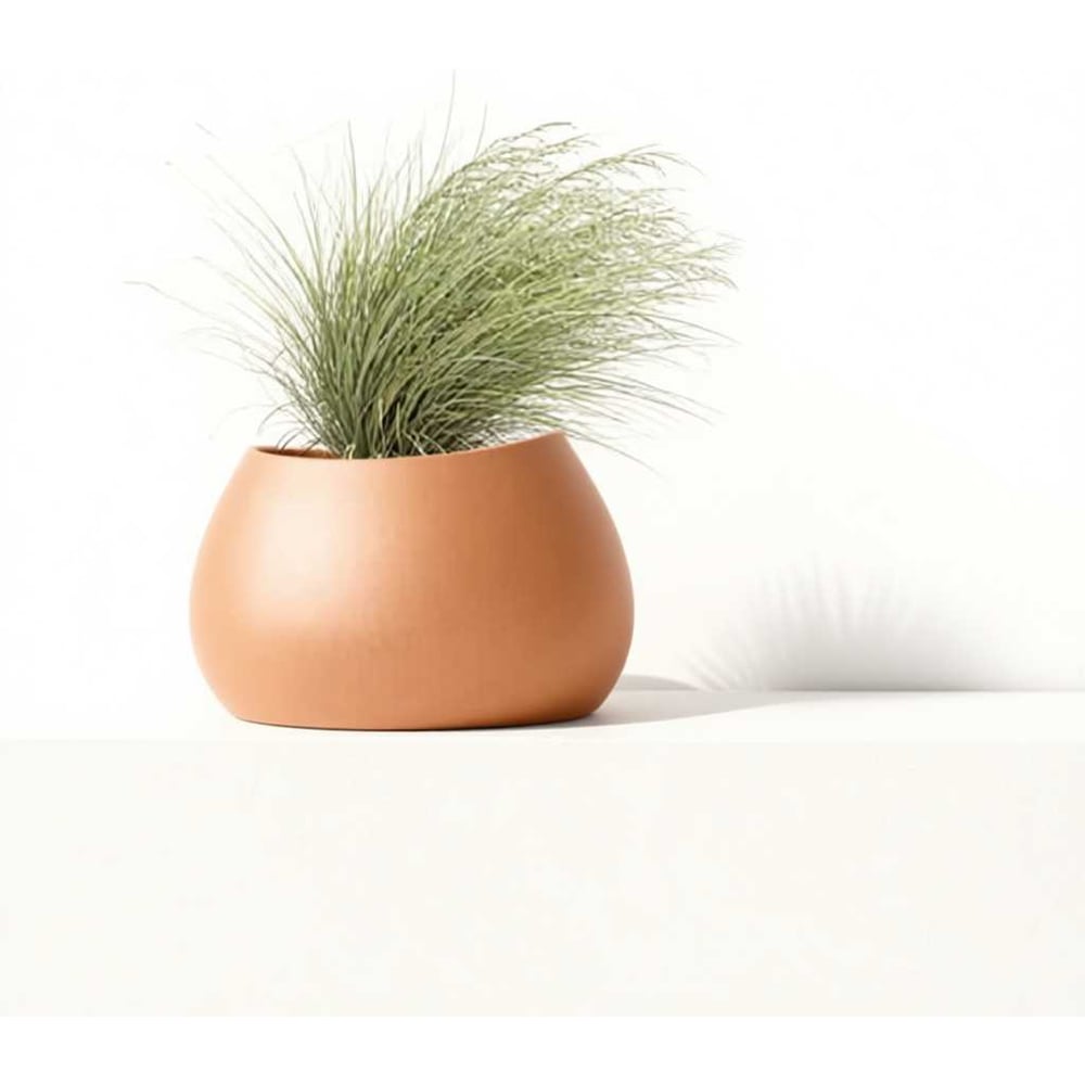 Изображение товара Кашпо пластиковое Scheurich Evolia Slim d40 терракота 5л высота 50 см