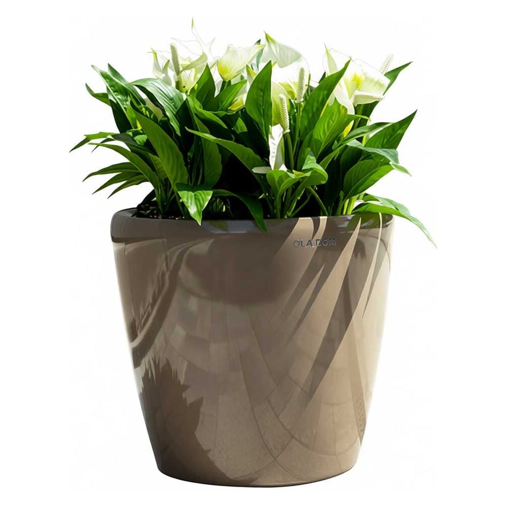 Изображение товара Кашпо Ola Dom DELUXE круглое 42л мокко для растений и цветов