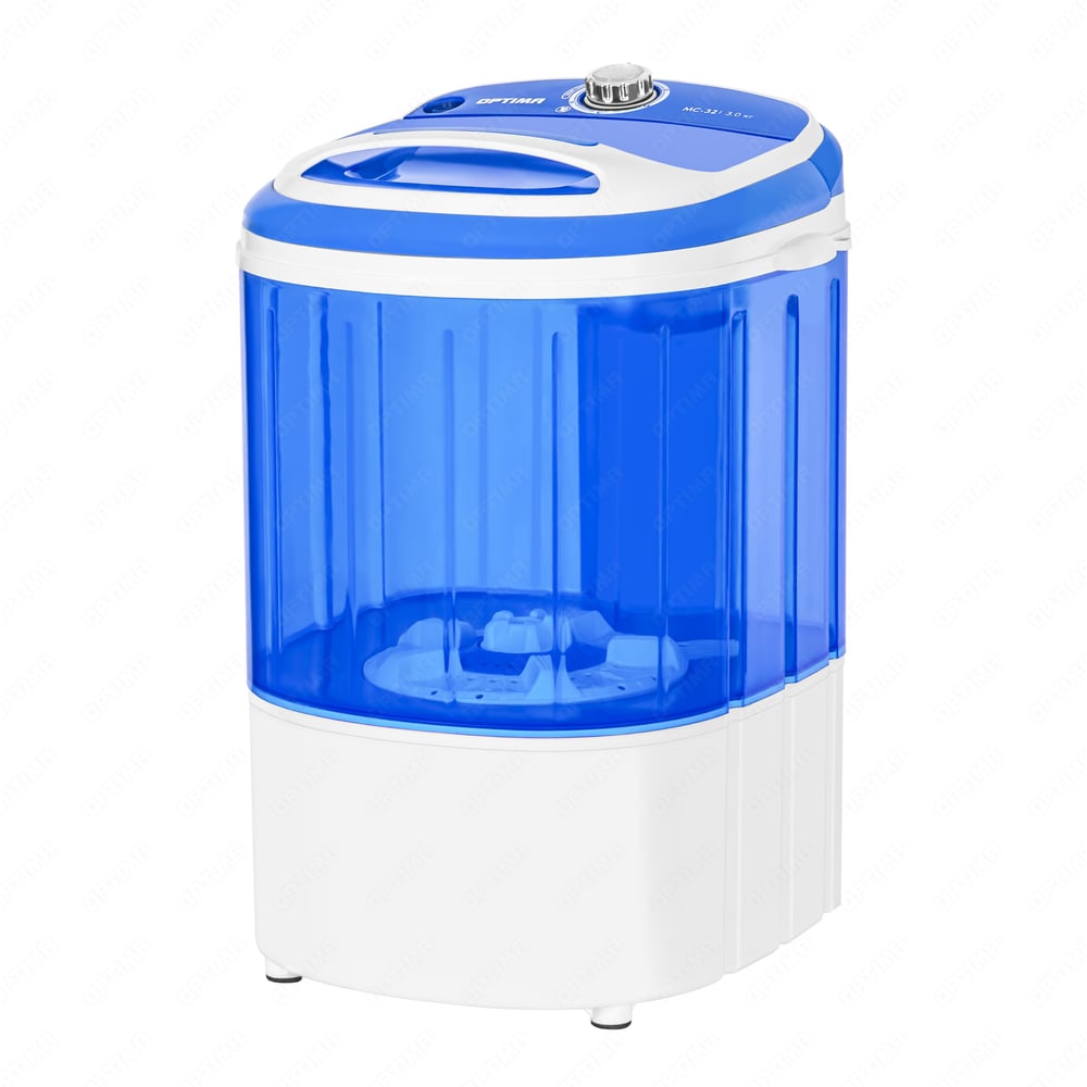 Изображение товара Стиральная машина Optima МС-32 3кг 150Вт компактная, белый синий