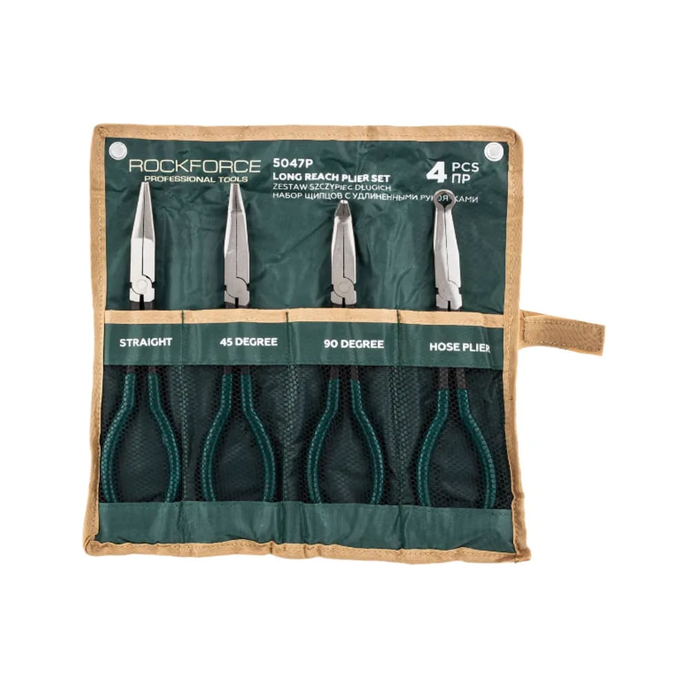 Изображение товара Щипцы с удлиненными рукоятками Rockforce RF-5047P набор 4 предмета