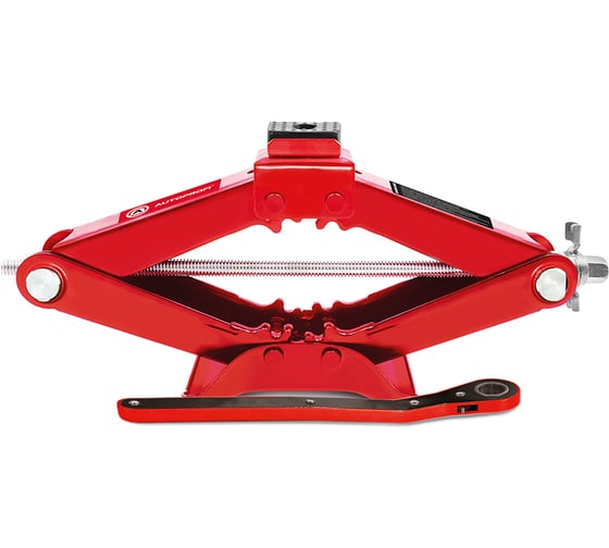 Изображение товара Домкрат ромбический AUTOPROFI механический, винтовой, 2 тонны, высота подъема: 110 - 410 мм, резиновая опора, ручка-трещетка DV-20/410-RW