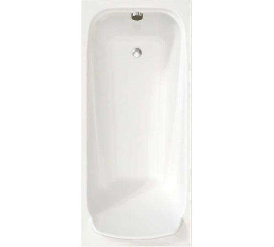 Изображение товара Акриловая ванна Радомир Роза 169х77, фронтальная панель скандинавского вида, каркас (разборный), слив-перелив автомат с сеточкой (хром, с сифоном) 2-89-2-0-9-208Р