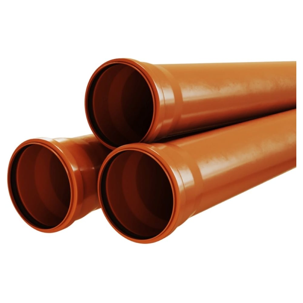 Изображение товара Труба EVER PLAST 110 2 м для наружной канализации ПП профессиональная