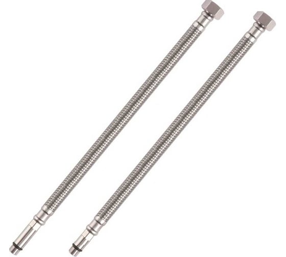 Изображение товара Подводка под смеситель Imperial PREMIUM PEX 0,5м 1/2F-M10x1-L17/L37для пит.воды (хол/гор)в стальной оплетке гибкая (1пара=2шт) 640.50