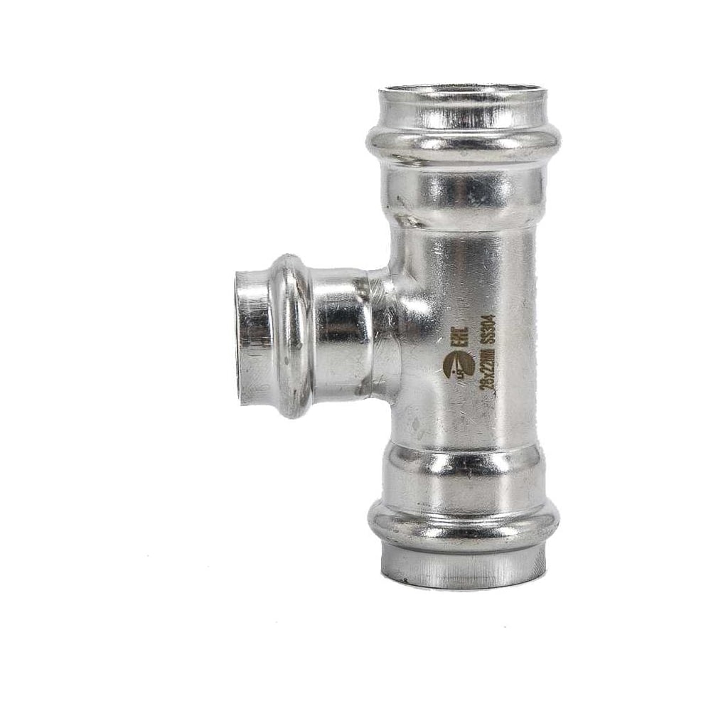 Изображение товара Пресс-тройник NEWKEY 28 мм x 22 мм из нержавеющей стали AISI 304