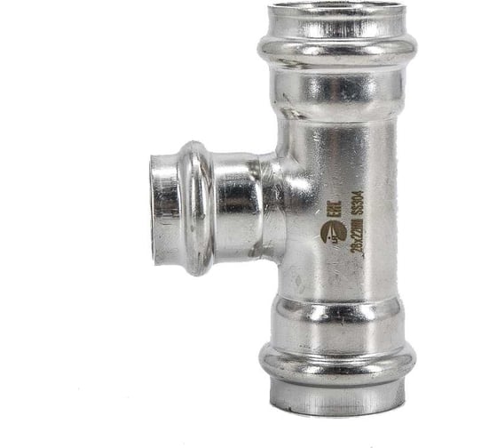 Изображение товара Пресс-тройник NEWKEY 28 мм x 22 мм, стальной нержавеющий AISI 304, CF8, PN16 NK-PT282228/4