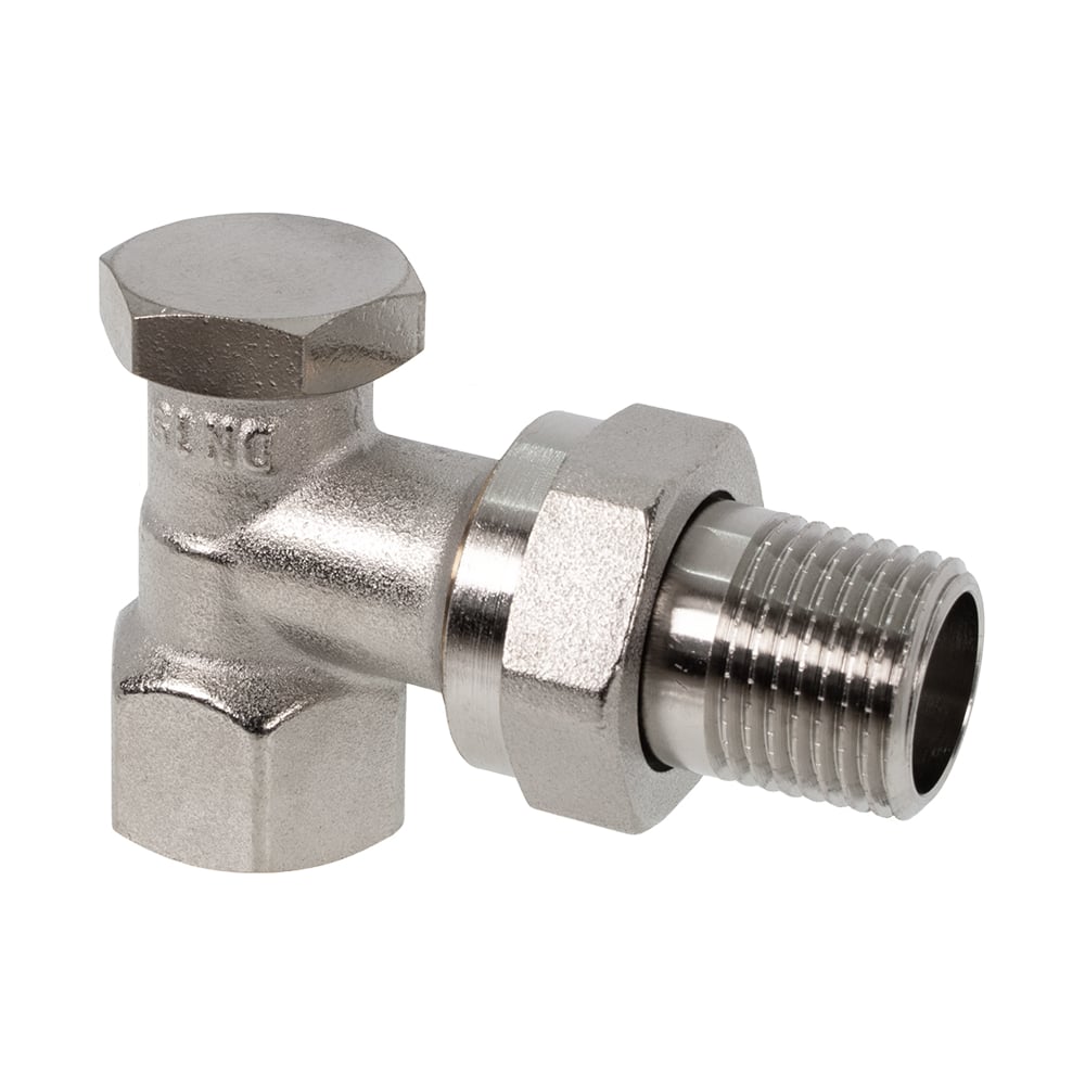 Изображение товара Вентиль OVENTROP Combi 1R угловой DN-20 латунь никелированная