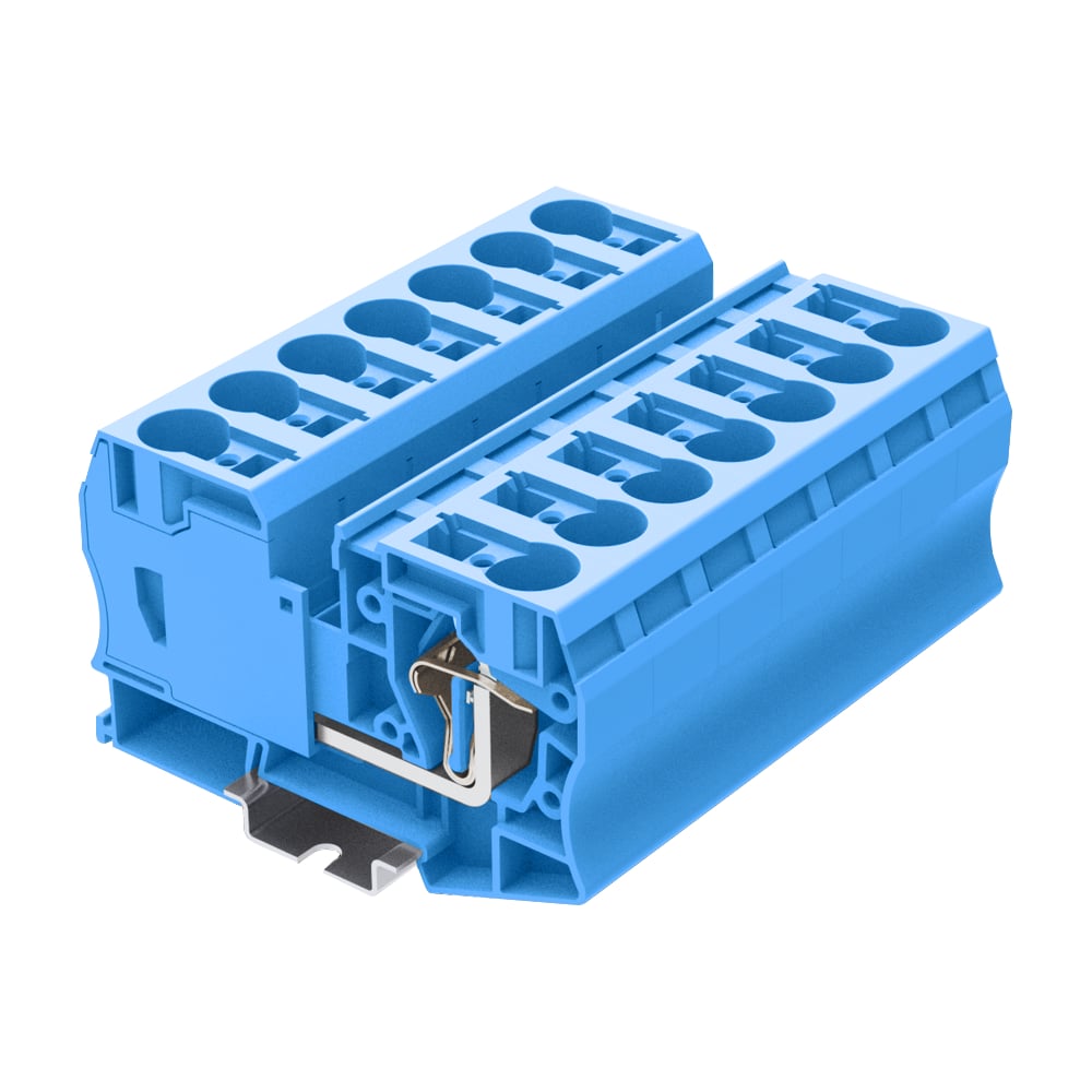 Изображение товара Клемма SUPU TC 1-1 пружинная 35 мм² синяя 20 шт