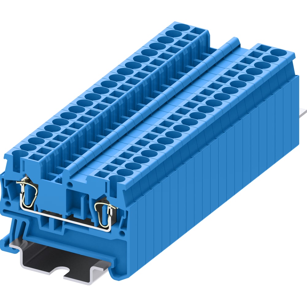 Клемма SUPU TC 1-1 пружинная, сечение 2,5 мм. кв., синяя 150 шт TC2.5-2-BU
