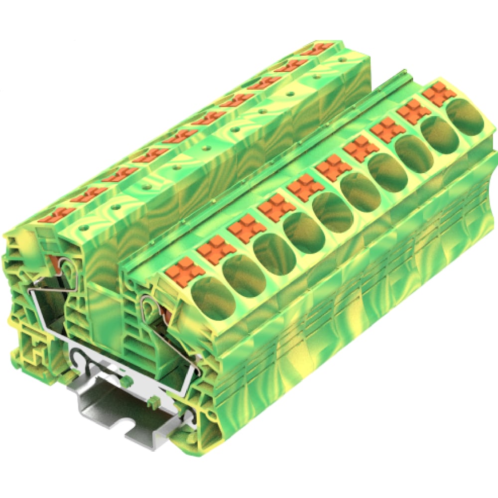 Изображение товара Клемма SUPU TP 1-1 земля Push-in желто-зеленая 25 шт