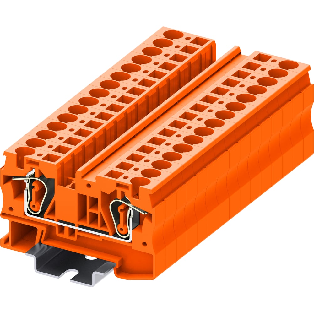 Изображение товара Клемма SUPU TC 1-1 пружинная оранжевая 50 шт для электромонтажа