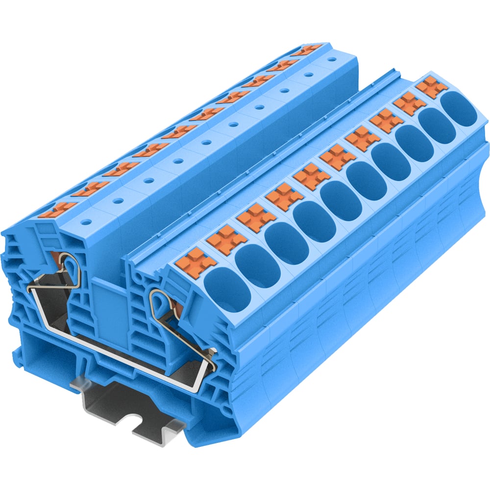 Изображение товара Клемма SUPU TP 1-1 проходная синяя, 16 мм.кв., 25 шт.