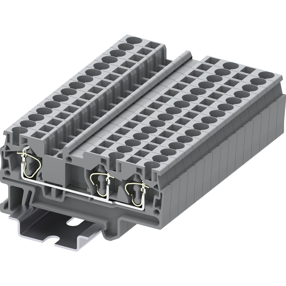 Изображение товара Клемма SUPU TC 1-2 пружинная сечение 4 мм2, 50 шт серый