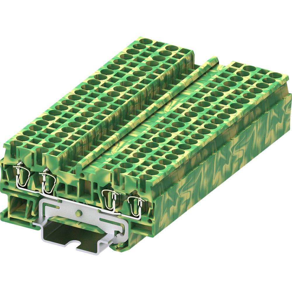 Изображение товара Клемма SUPU TC 2-2 земля 2.5 мм², желто-зеленая, 100 шт