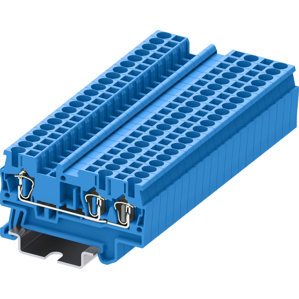 Изображение товара Клемма SUPU TC 1-2 пружинная синяя 100 шт с сечением 2,5 мм²