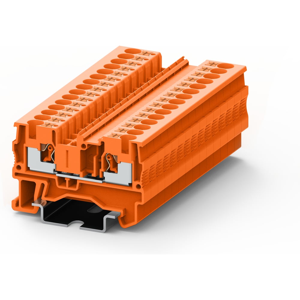 Изображение товара Клемма SUPU TP 1-1 проходная Push-in оранжевая 100 шт