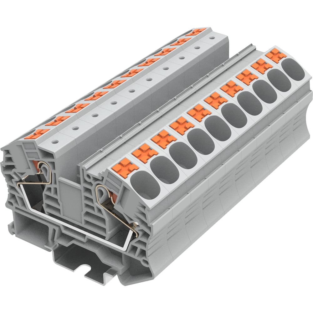 Изображение товара Клемма проходная SUPU TP 16 мм² для DIN-рейки серый 25 шт