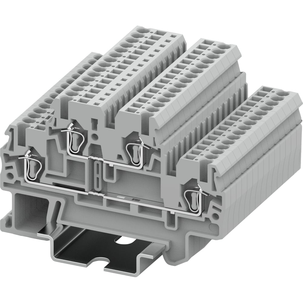 Изображение товара Клемма SUPU TC 2-уровневая серая 1.5 мм² 100 шт TCD1.5-2-GY
