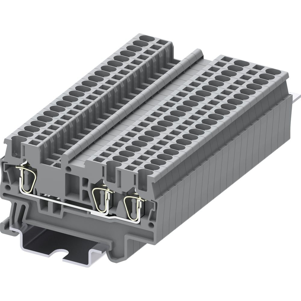 Изображение товара Клемма SUPU TC 1-2 пружинная с сечением 1.5 мм² 100 шт серый