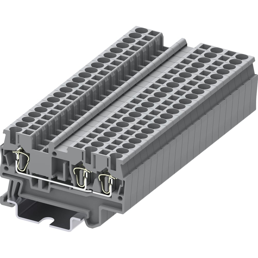 Изображение товара Клемма SUPU TC 1-2 пружинная, 2,5 мм², серый, 100 шт