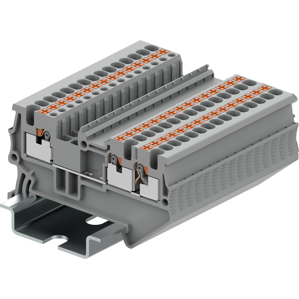 Изображение товара Клемма SUPU TP 1-2 проходная Push-in серый 150 шт