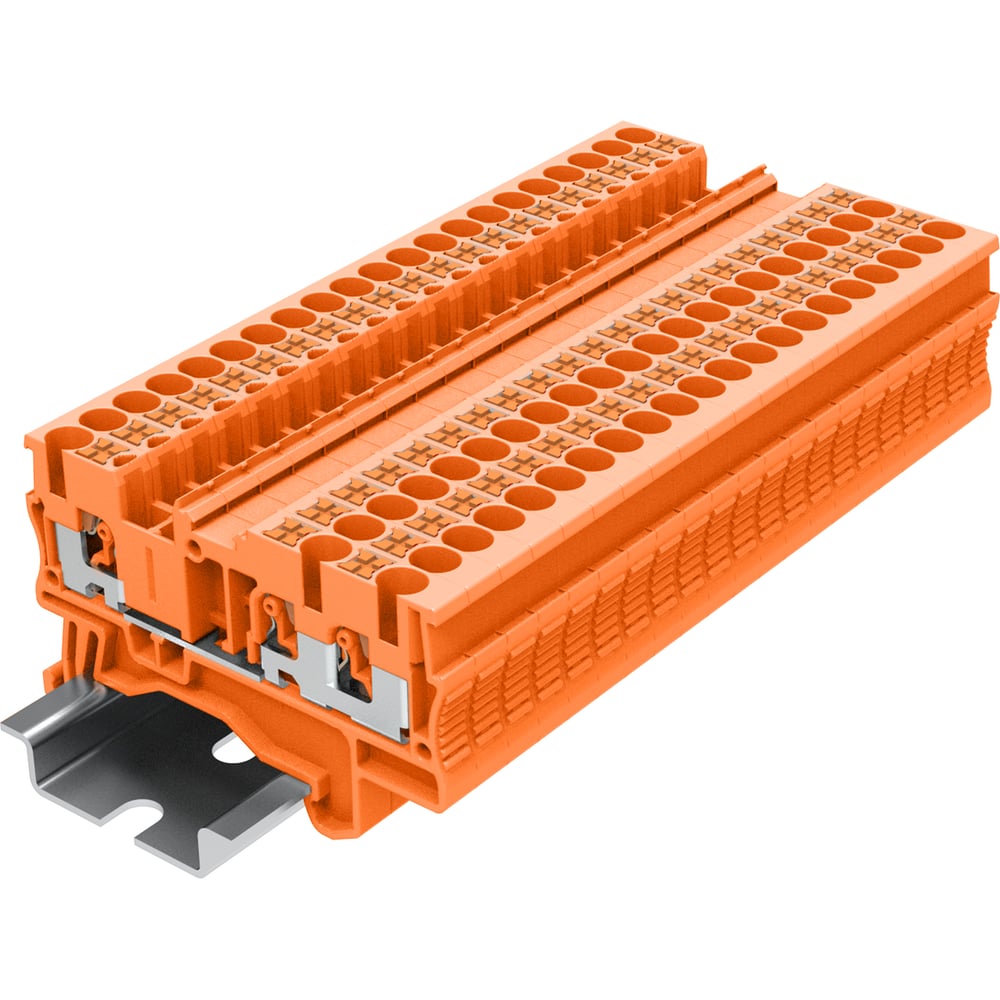 Изображение товара Клемма проходная SUPU TP 2.5-3-OG, оранжевая, 100 шт