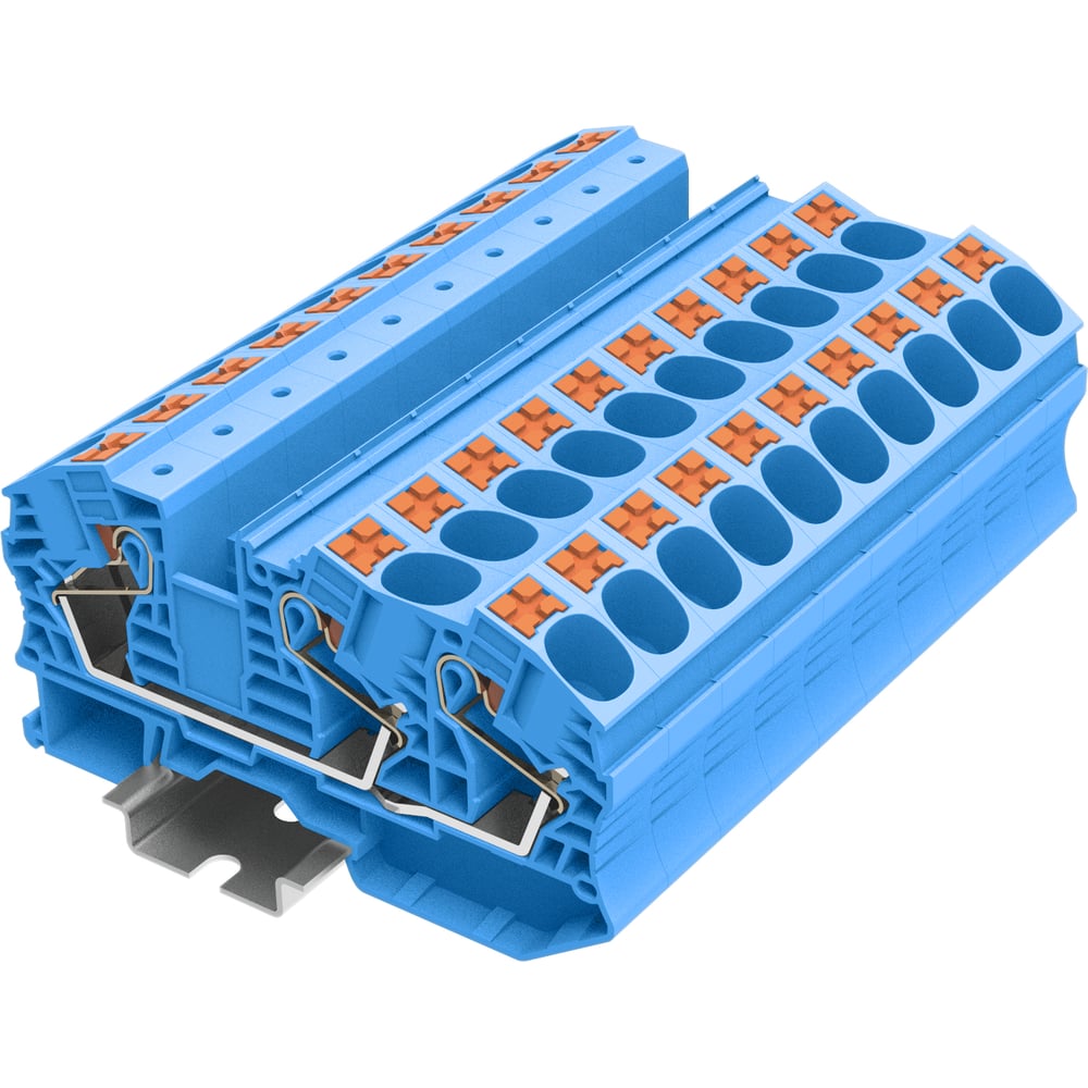Изображение товара Клемма SUPU TP 1-2 проходная Push-in сечение 16 мм кв 20 шт синяя