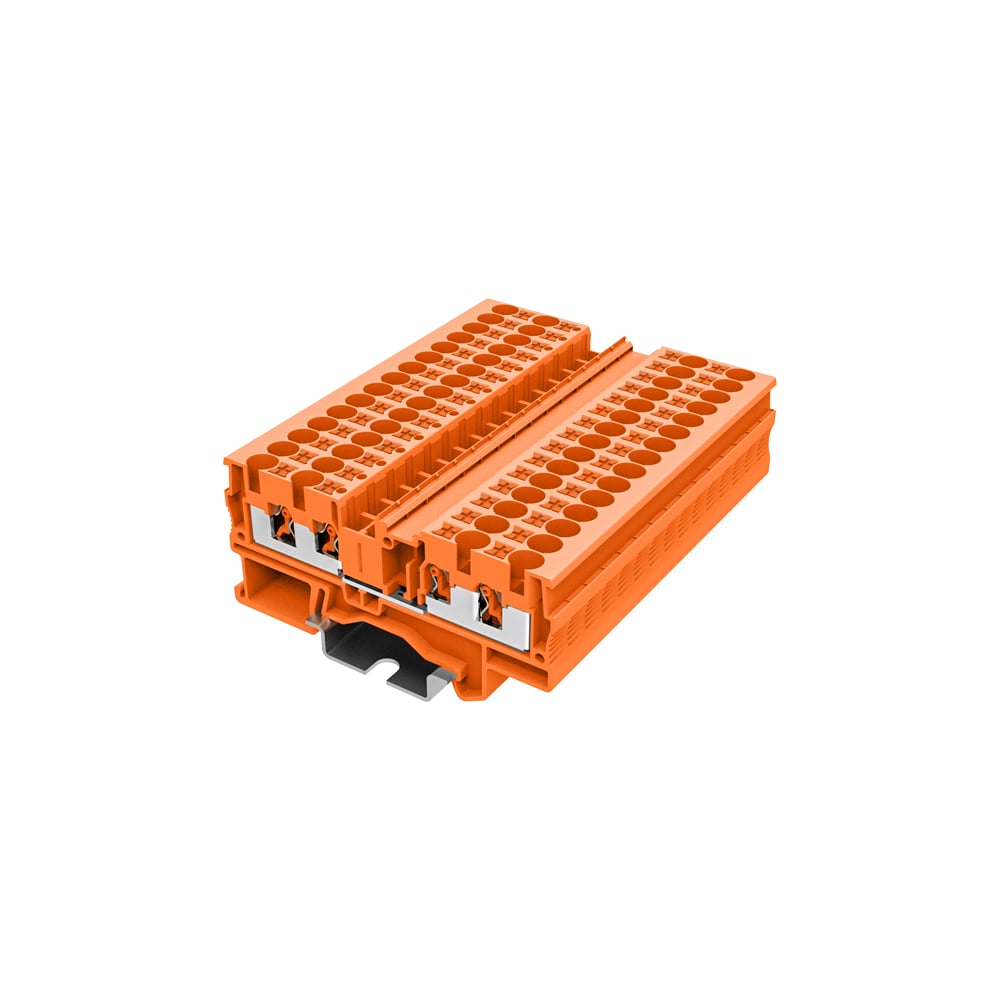 Изображение товара Клемма проходная SUPU TP 2-2, 4 мм², оранжевая, 50 шт, IEC 60947