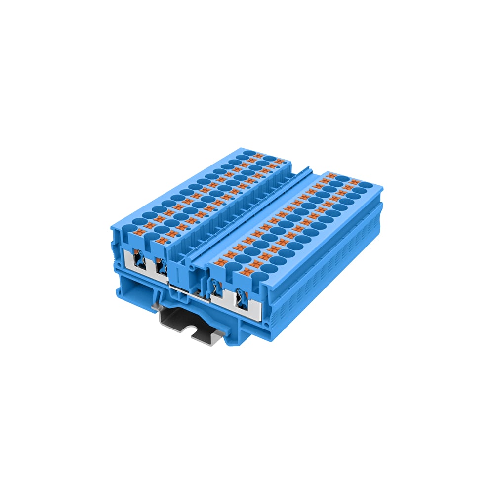 Изображение товара Клемма SUPU TP 2-2 проходная Push-in сечение 4 мм кв синий 50 шт
