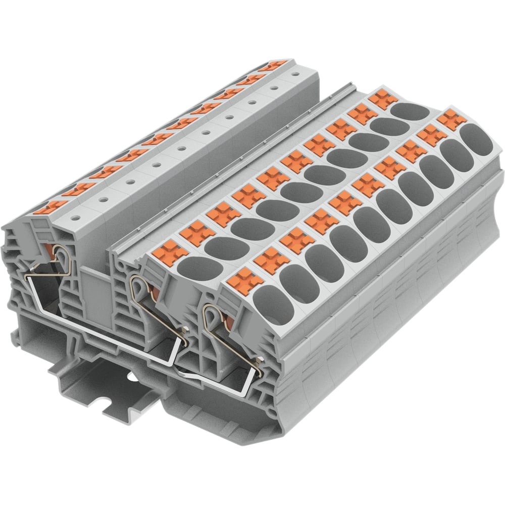 Изображение товара Клемма SUPU TP 1-2 проходная push-in для проводов 16 мм² серый 20 шт