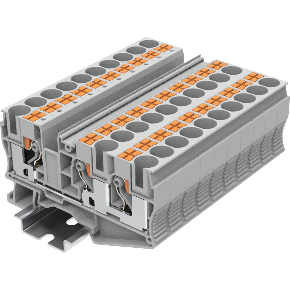 Изображение товара Клемма SUPU TP 1-2 проходная Push-in сечение 10 мм2 серая 25 шт