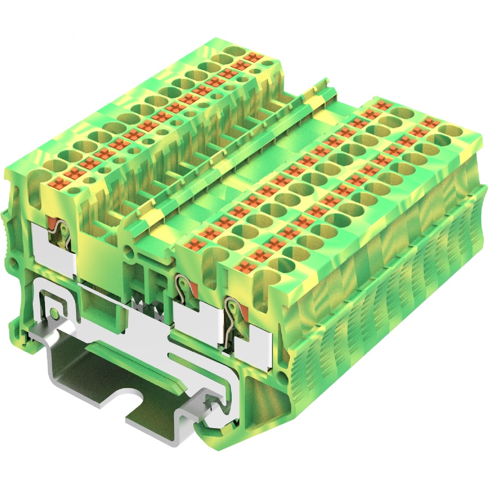 Изображение товара Клемма SUPU TP 1-2 земля Push-in 1.5 мм² желто-зеленая 150 шт