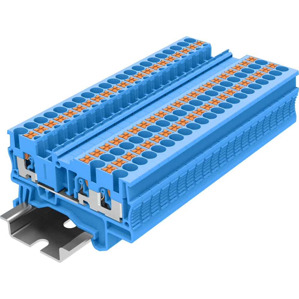 Изображение товара Клемма SUPU TP 1-2 проходная Push-in, 100 шт синяя TP2.5-3-BU