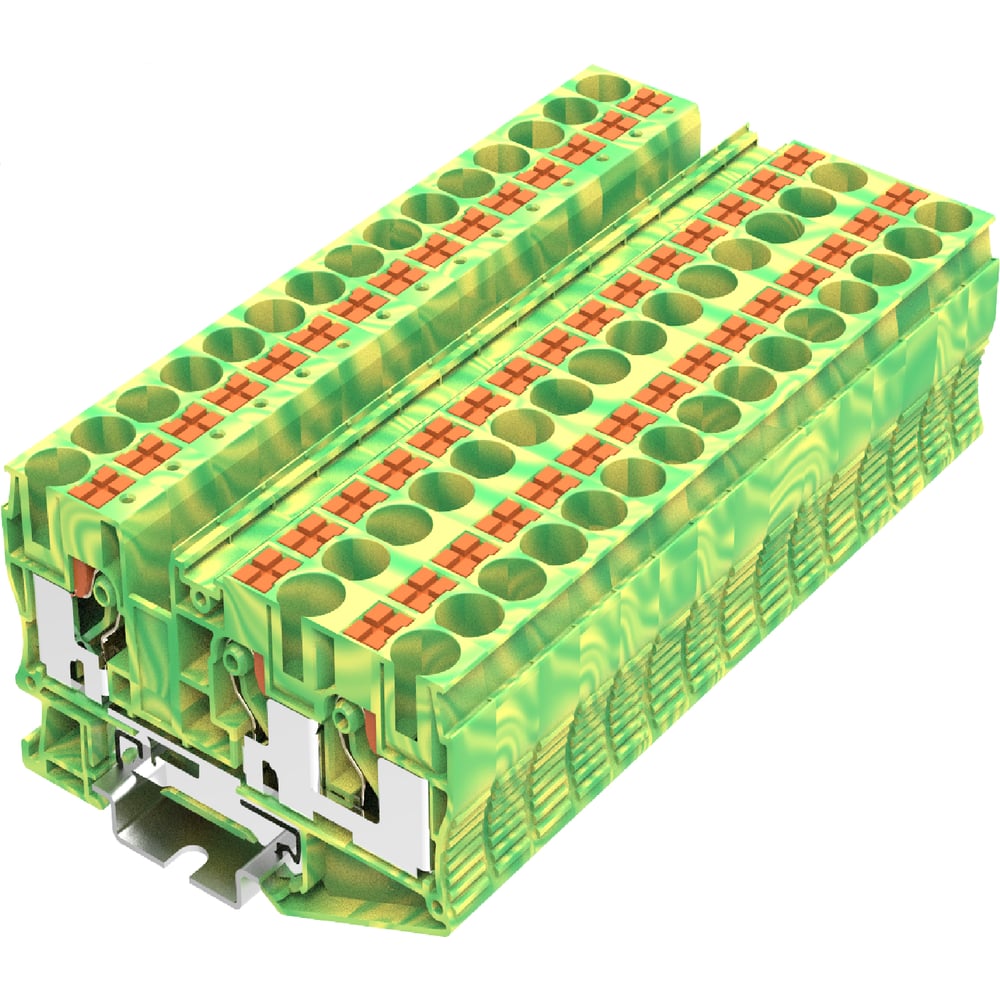 Изображение товара Клемма SUPU TP 1-2 земля Push-in желто-зеленая 25 шт