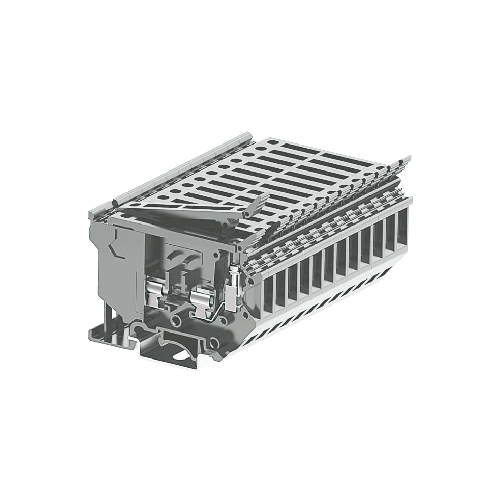 Изображение товара Клемма SUPU UK5/HESI с предохранителем 4 мм кв серая 50 шт