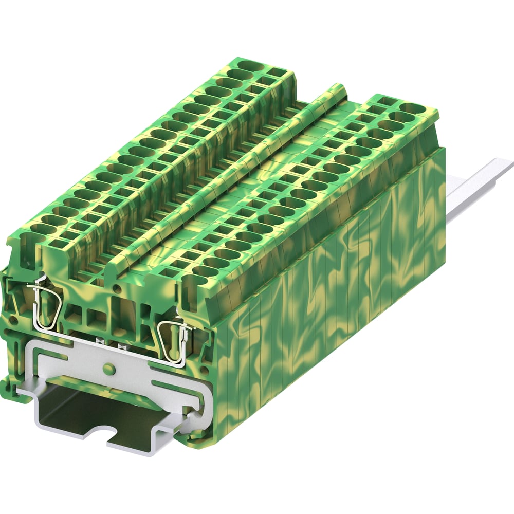 Изображение товара Клемма SUPU TC 1-1 заземление пружинная для DIN-рейки 100 шт
