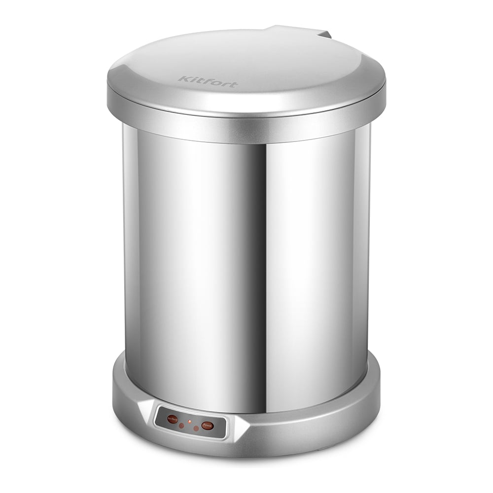 Изображение товара Сенсорное металлическое мусорное ведро KITFORT КТ-6808 9 литров серебристое