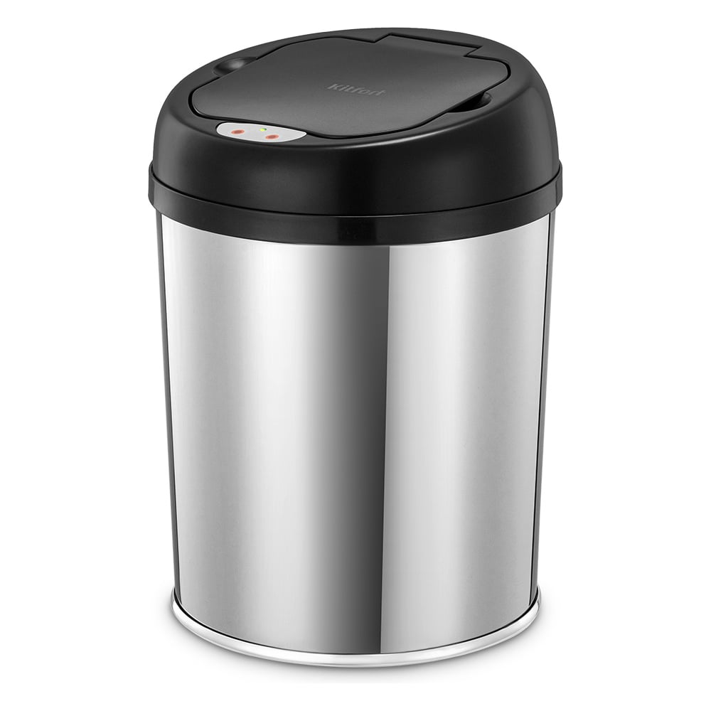 Изображение товара Сенсорное мусорное ведро KITFORT КТ-6807 объем 3 литра серебристое