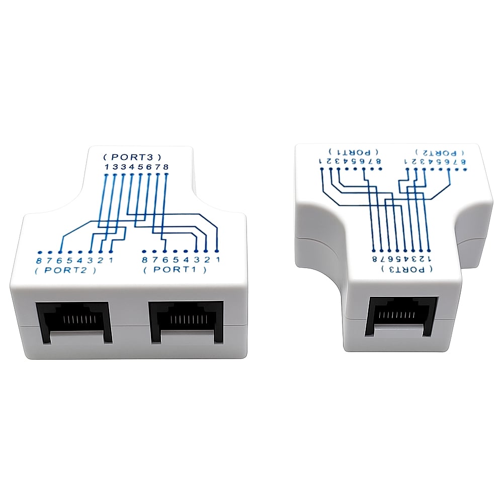 Изображение товара Разветвитель сетевой RJ45 5Bites LAU55-04W 3 порта белый компактный