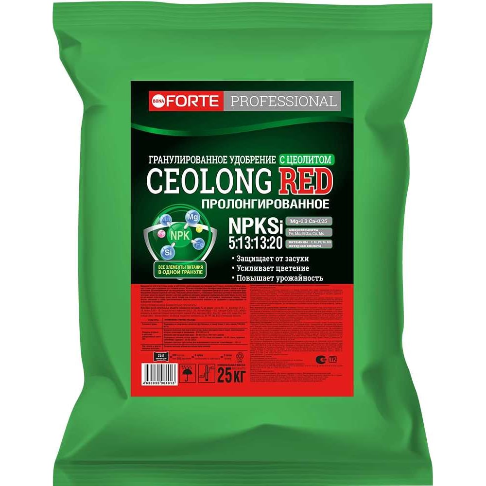 Изображение товара Гранулированное удобрение Bonа Forte Professional CEOLONG RED 25 кг