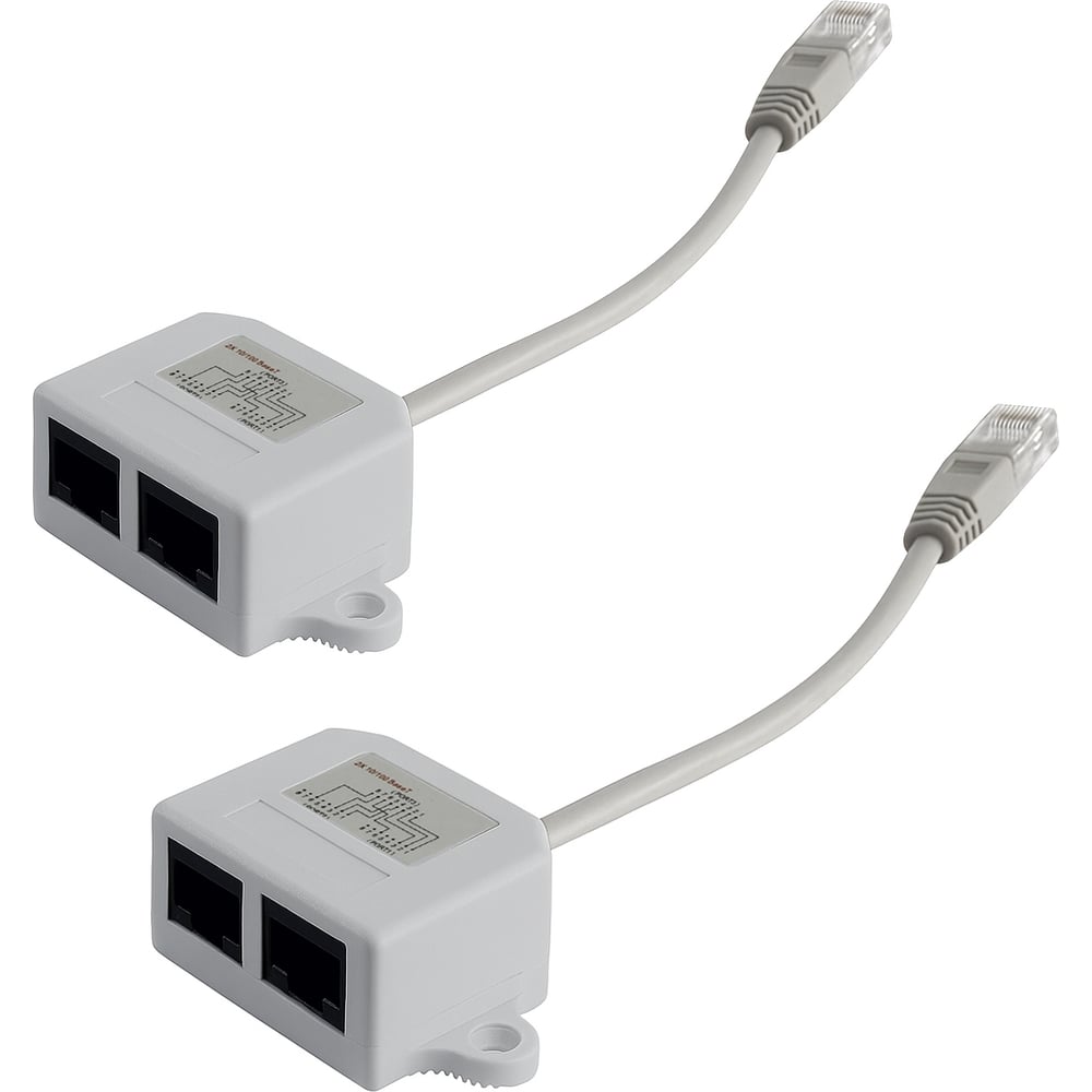 Изображение товара Разветвитель 5Bites RJ45 с двумя портами для сети