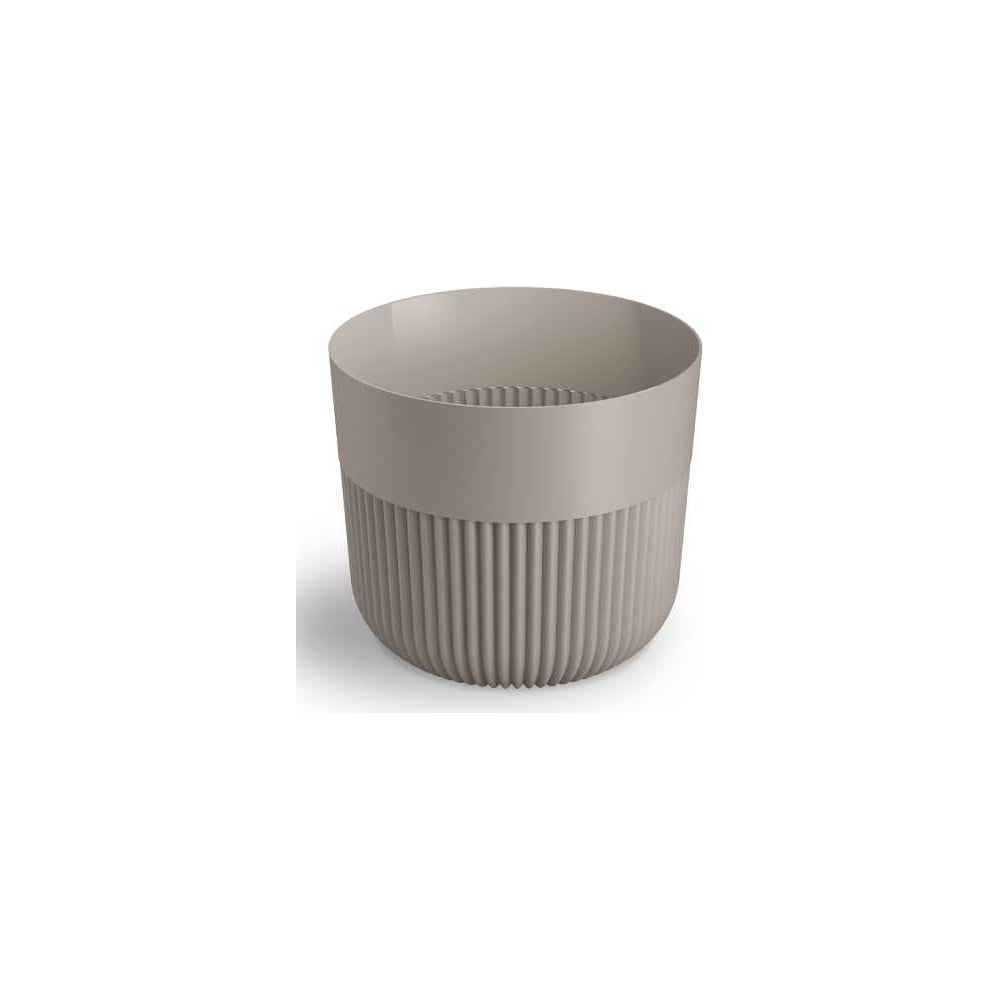 Изображение товара Кашпо пластик Scheurich Alia d17 бежевое круглое 14,8 см