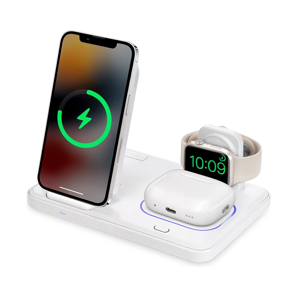 Изображение товара Зарядная станция KITFORT КТ-3756 с беспроводной зарядкой и быстрым зарядом