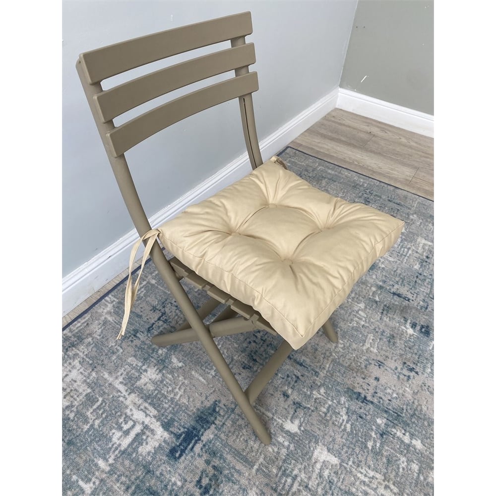 Изображение товара Подушка для стула NEW Victoria 400х400мм бежевый оксфорд 9198