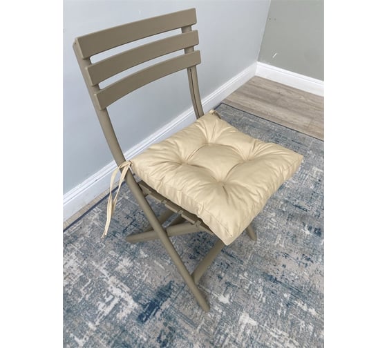 Изображение товара Подушка для стула NEW Victoria размер 400х400мм оксфорд бежевый 9198