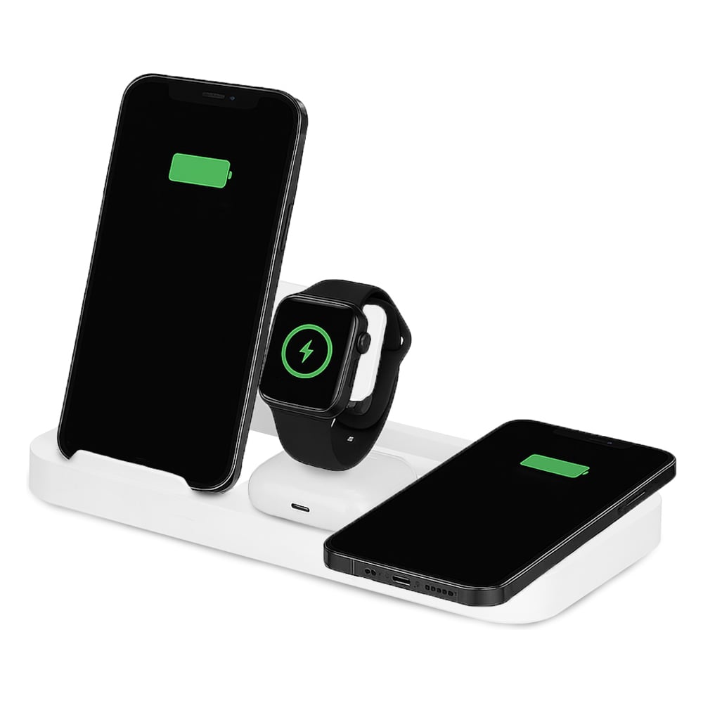 Изображение товара Зарядная станция KITFORT КТ-3747 беспроводная быстрая зарядка для Apple и устройств на Type-C