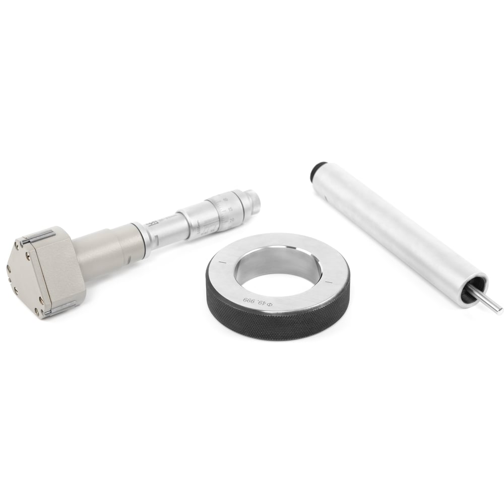 Изображение товара Нутромер ЧИЗ микром 3-точечный 50-63 мм точность 0,005 мм профессиональный микрометр