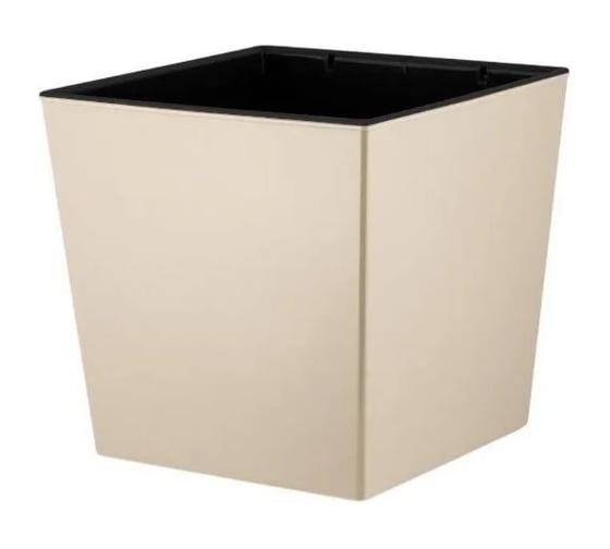 Изображение товара Горшок для цветов InGreen London Cube, 11,6 л, калифорнийский миндаль 280137