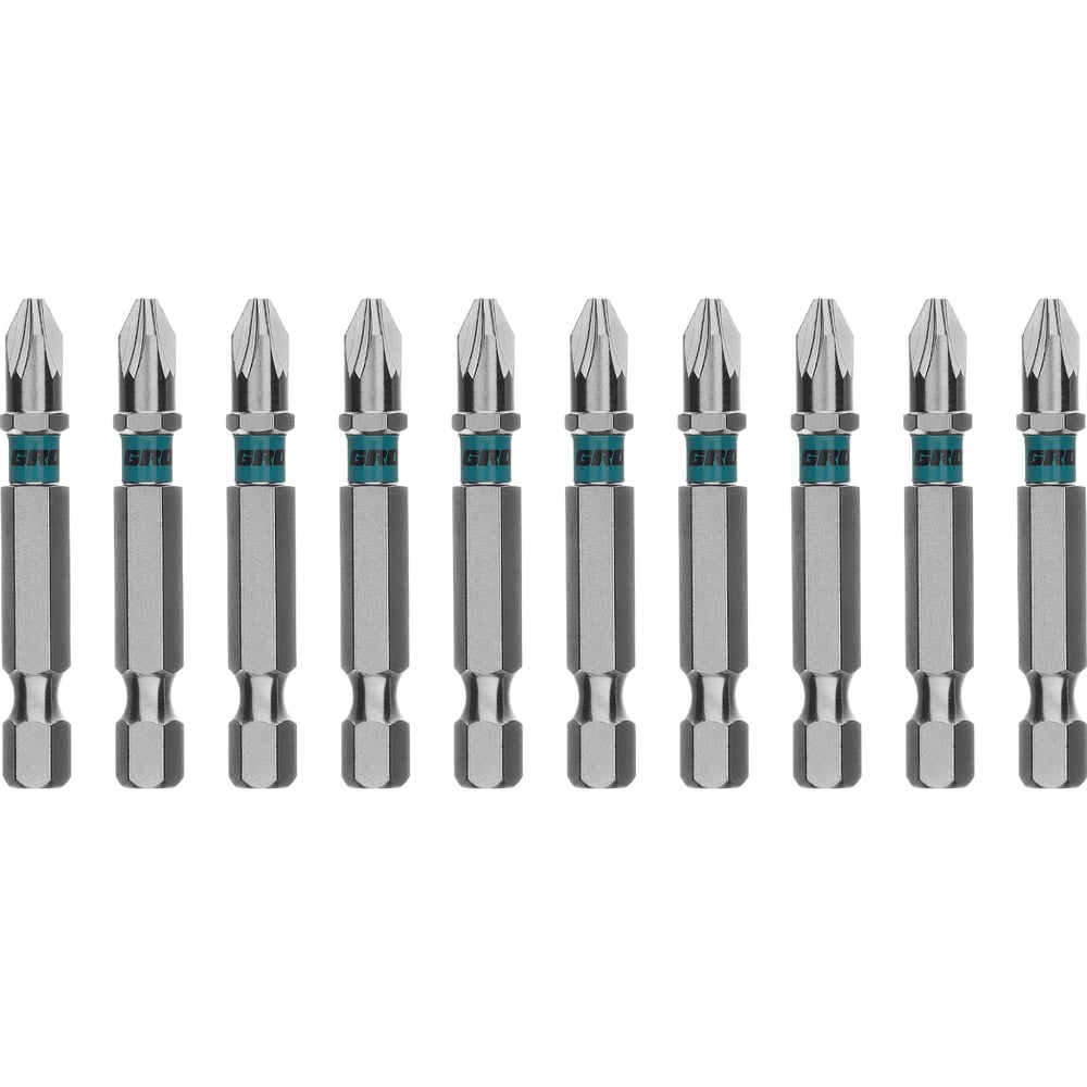 Изображение товара Бита GROSS PZ2х50 мм из стали S2 для шуруповерта магнитная